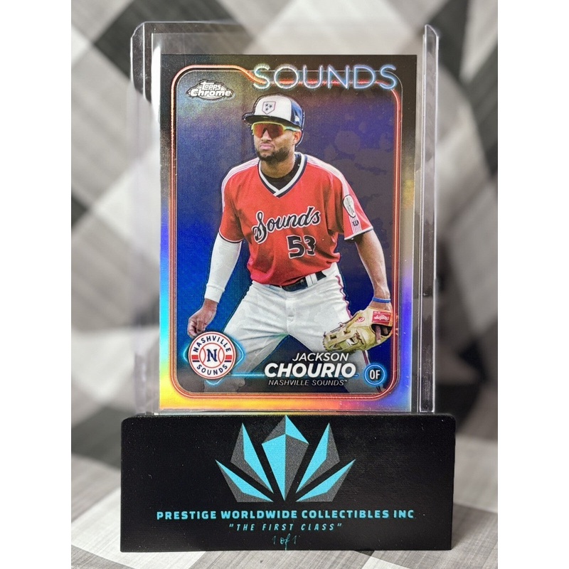 Jackson Chourio 2024 Topps Chrome Pro Debut Refractor Rookie #PDC-104 Brewers RC (ONLINE ORDER ONLY)