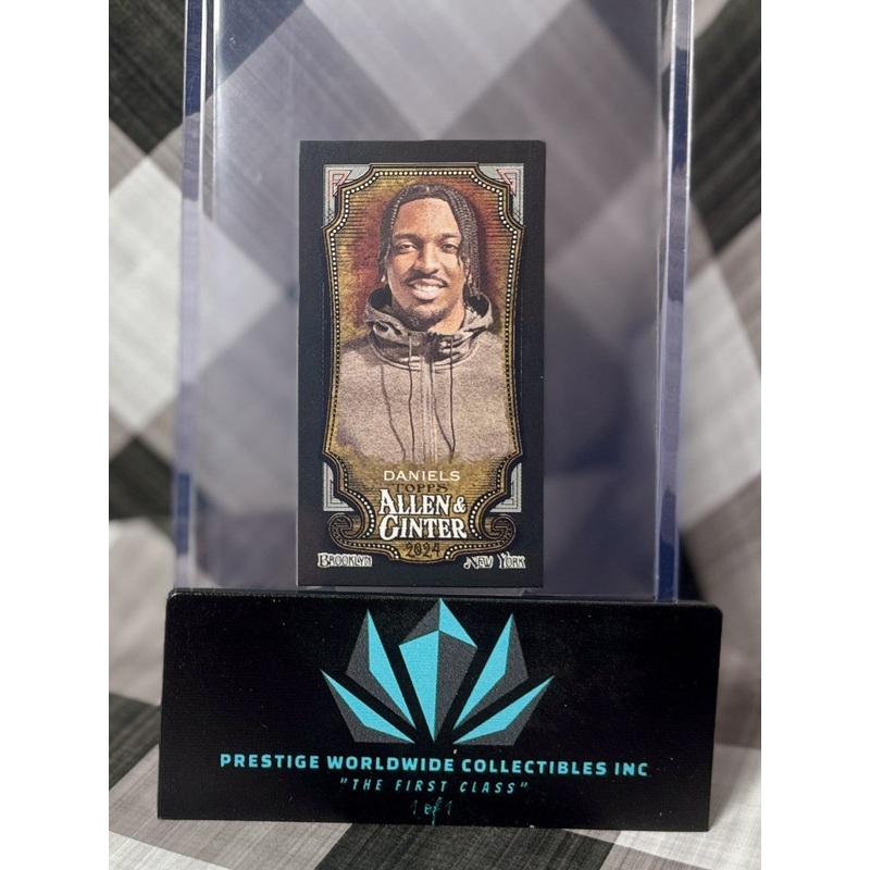 Jayden Daniels 2024 Topps Allen & Ginter Mini Black Border Rookie #253 WSH RC (ONLINE ORDER ONLY)