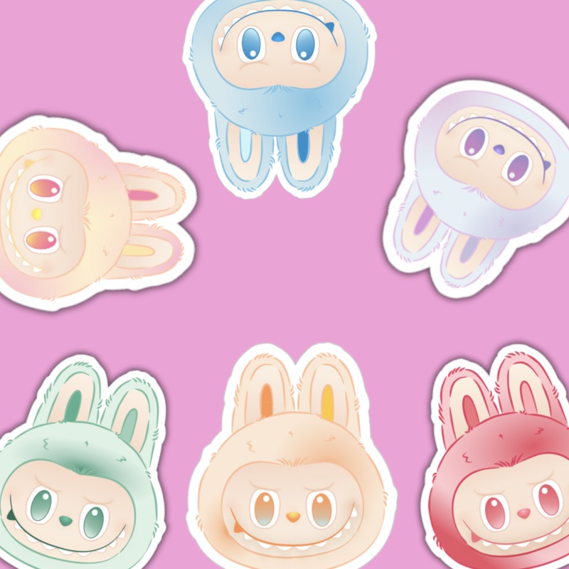 Positive Energy Monster Faces | Sticker Die Cut(s) (ONLINE ORDER ONLY)