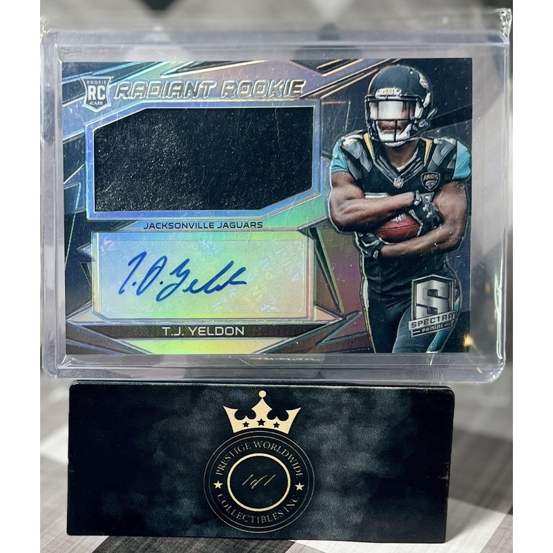 TJ Yeldon 2015 Spectra Radiant Rookie Patch Auto /75 #RRMS-TJY Jaguars RPA RC (ONLINE ORDER ONLY)