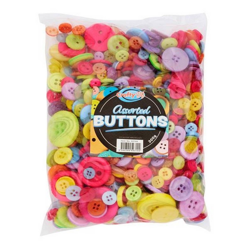 Crafty Bitz Assorted Craft Buttons 300grams