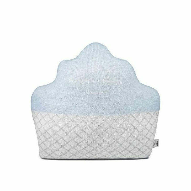 Light Blue Cupcake Pillow