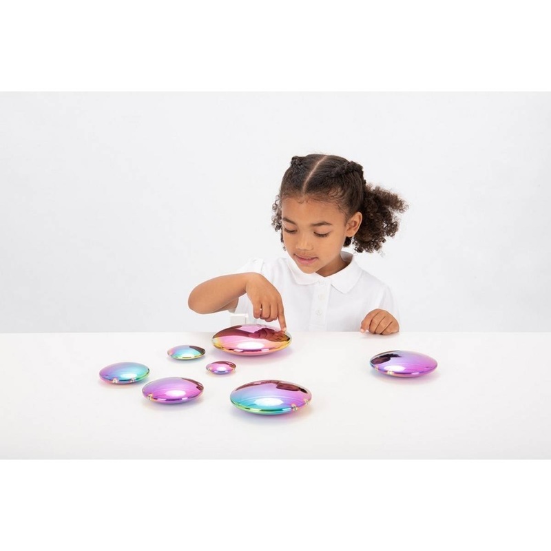 Sensory Reflective Colour Burst Buttons  Pack of 7