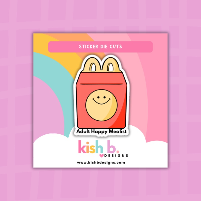 Adult Happy Mealist| Sticker Die Cut (ONLINE ORDER ONLY)