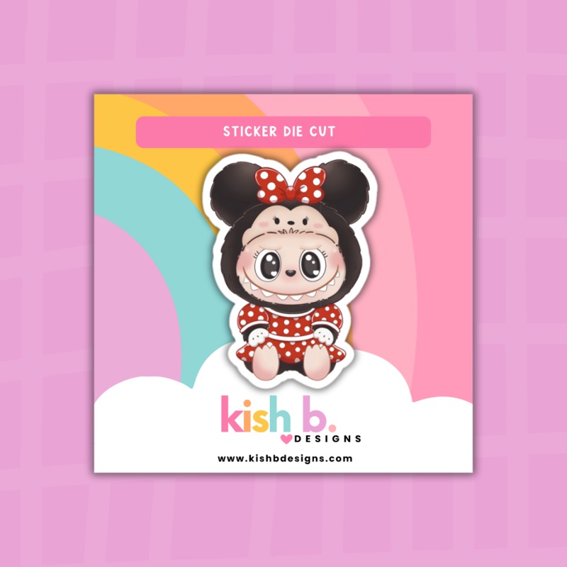 Minnie-Monster| Sticker Die Cut (ONLINE ORDER ONLY)