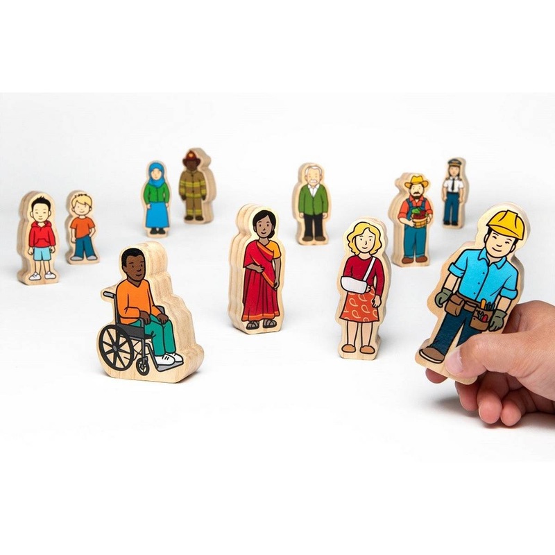 The Wooden Village People Play Figures