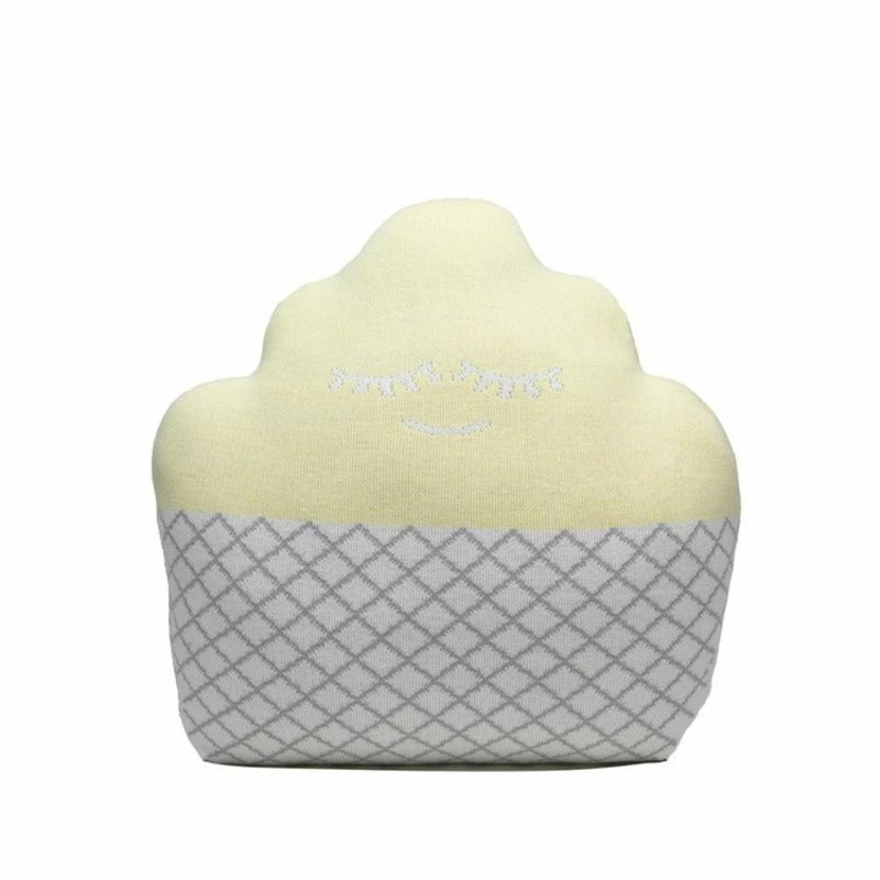 Yellow Cupcake Pillow