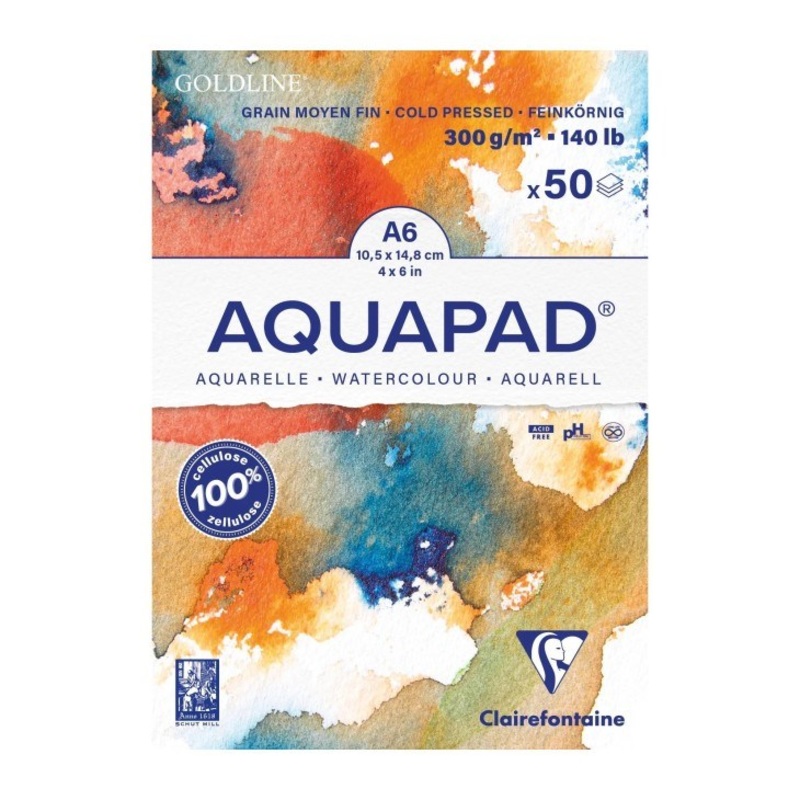 Clairefontaine Aquapad Watercolor Pad 300g/m A5