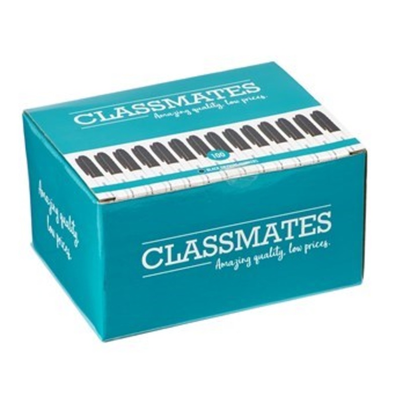 **Classmates Whiteboard Marker Pens Black, Bullet Tip  Pack of 100