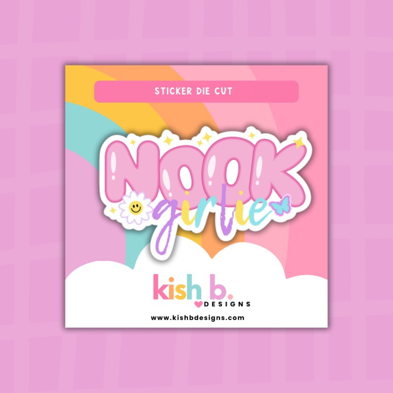 Nook Girlie | Sticker Die Cut (ONLINE ORDER ONLY)