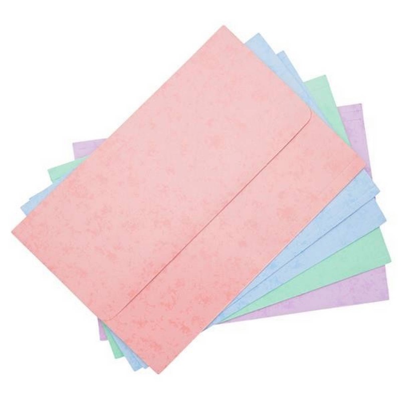 Premto A4 Document Wallets Pastel  (Pack of 5)