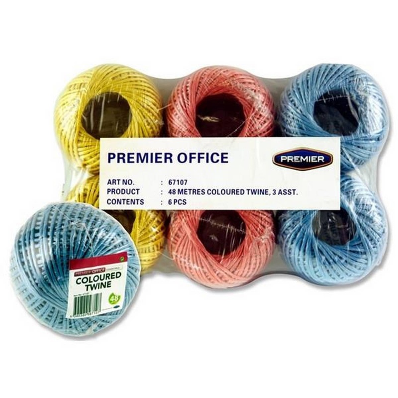 48m Spool Coloured Polyprop Twine