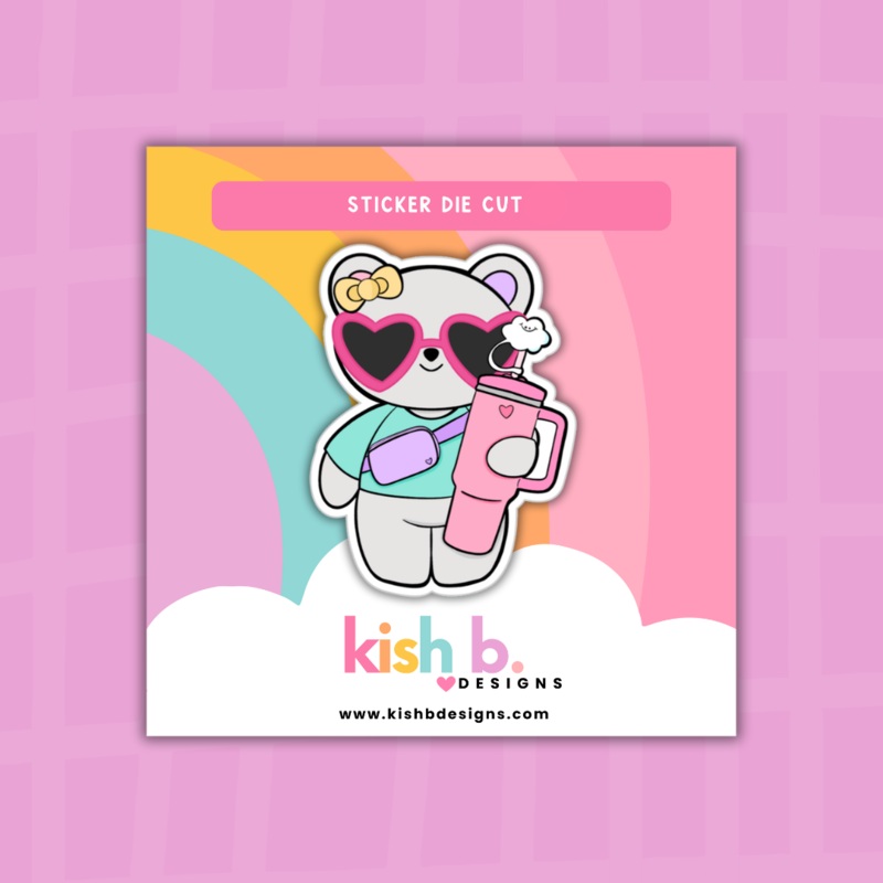 Bougie Emma Bear | Sticker Die Cut (ONLINE ORDER ONLY)