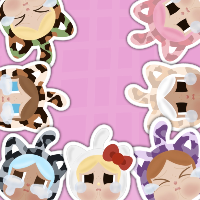 Furry Cry Baby | Sticker Die Cut(s) (ONLINE ORDER ONLY)