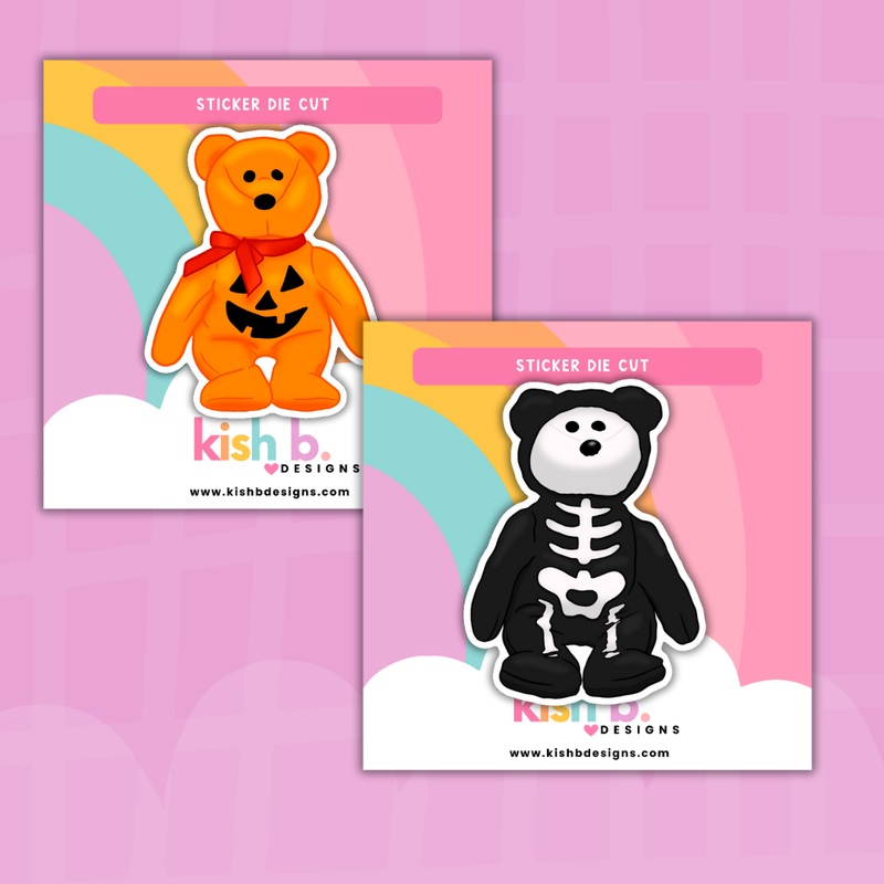 90’s Halloween Plushies | Sticker Die Cut (ONLINE ORDER ONLY)