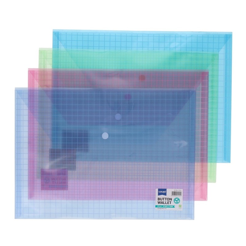 Concept A4 Button Wallet Grid Design