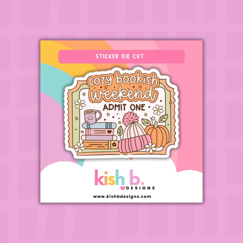 Cozy Bookish Weekend | Sticker Die Cut (ONLINE ORDER ONLY)