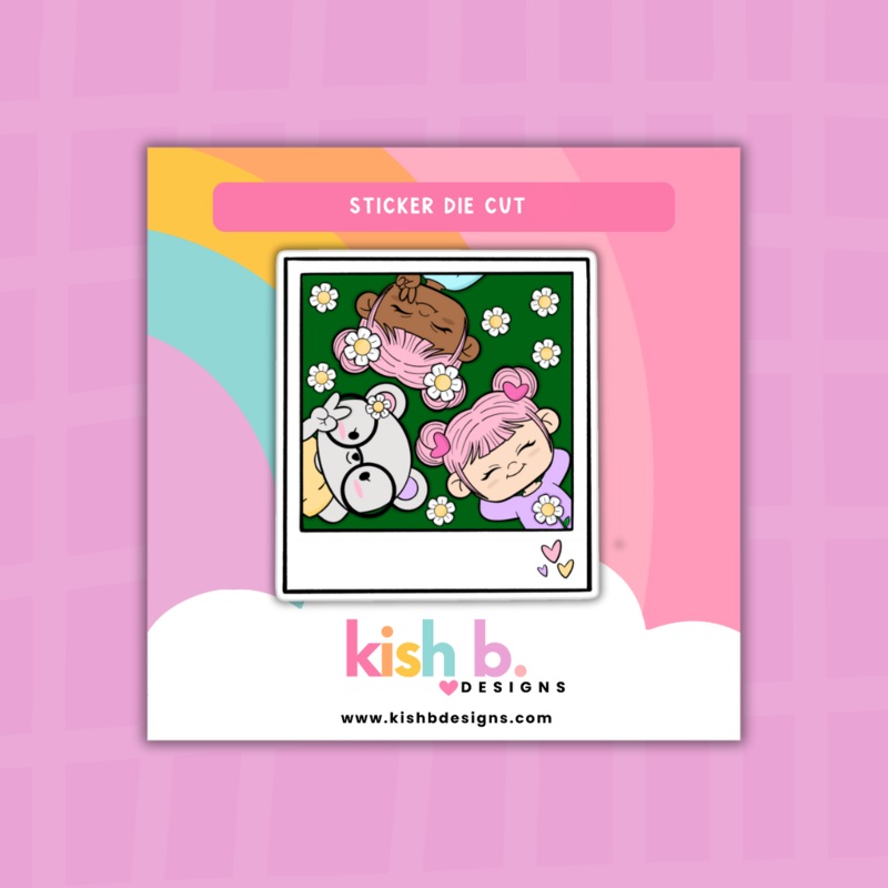 Friends Forever Polaroid Photo | Sticker Die Cut (ONLINE ORDER ONLY)