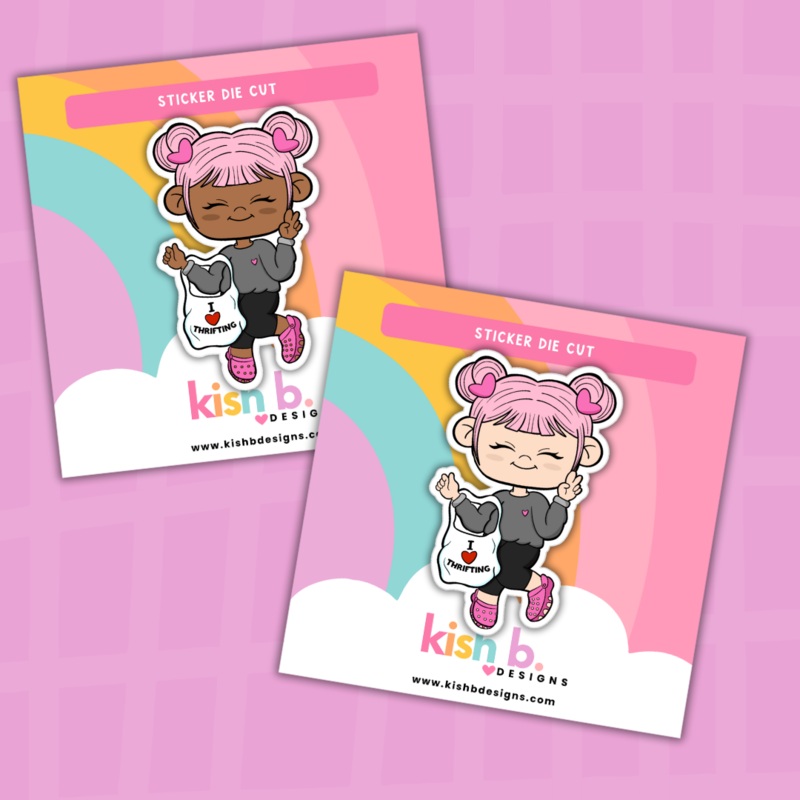 I Love Thrifting | Kenny| Character| Sticker Die Cut (ONLINE ORDER ONLY)