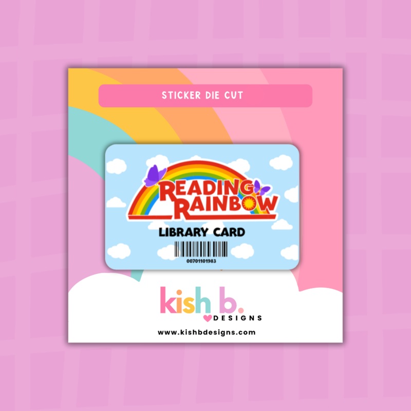 Reading Rainbow | Sticker Die Cut (ONLINE ORDER ONLY)