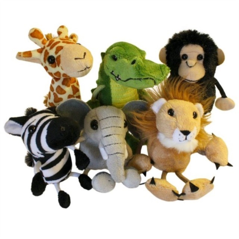 The Puppet Company  African Animals Set of 6  Finger Puppets