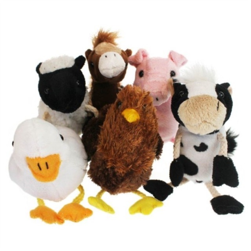 The Puppet Company  Farm Animals Set of 6 Finger Puppets