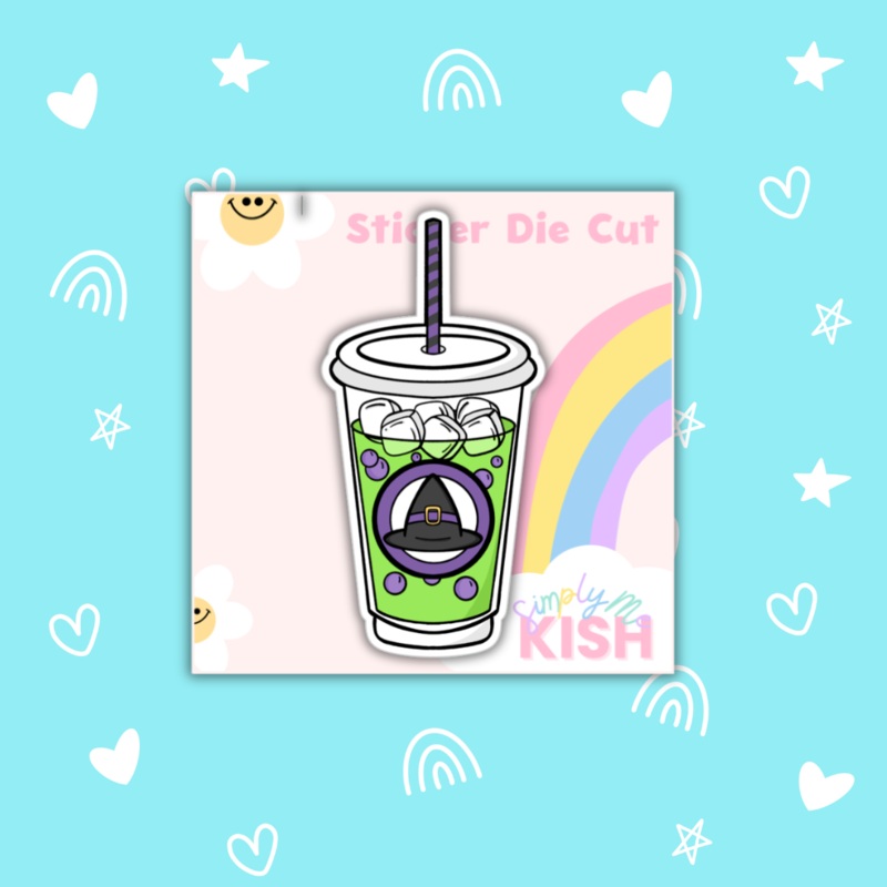 Witches Brew Iced Coffee | Sticker Die Cut (ONLINE ORDER ONLY)