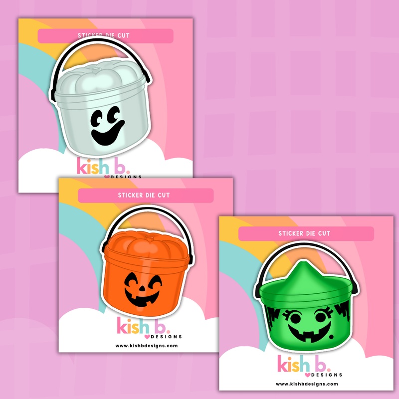 90’s Halloween Buckets | Sticker Die Cut (ONLINE ORDER ONLY)