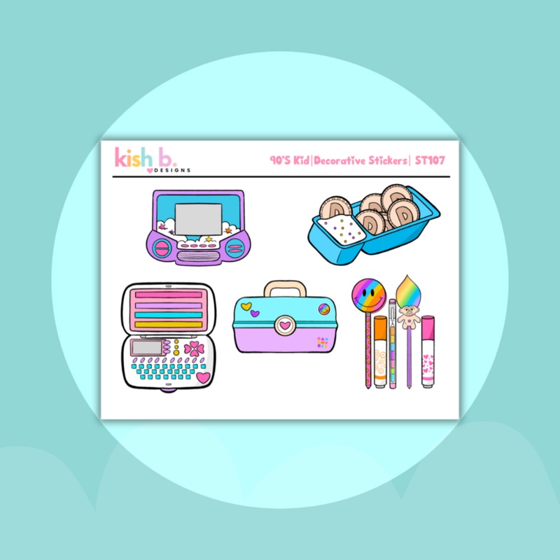 90’s Kid | Decorative  Stickers (ONLINE ORDER ONLY)