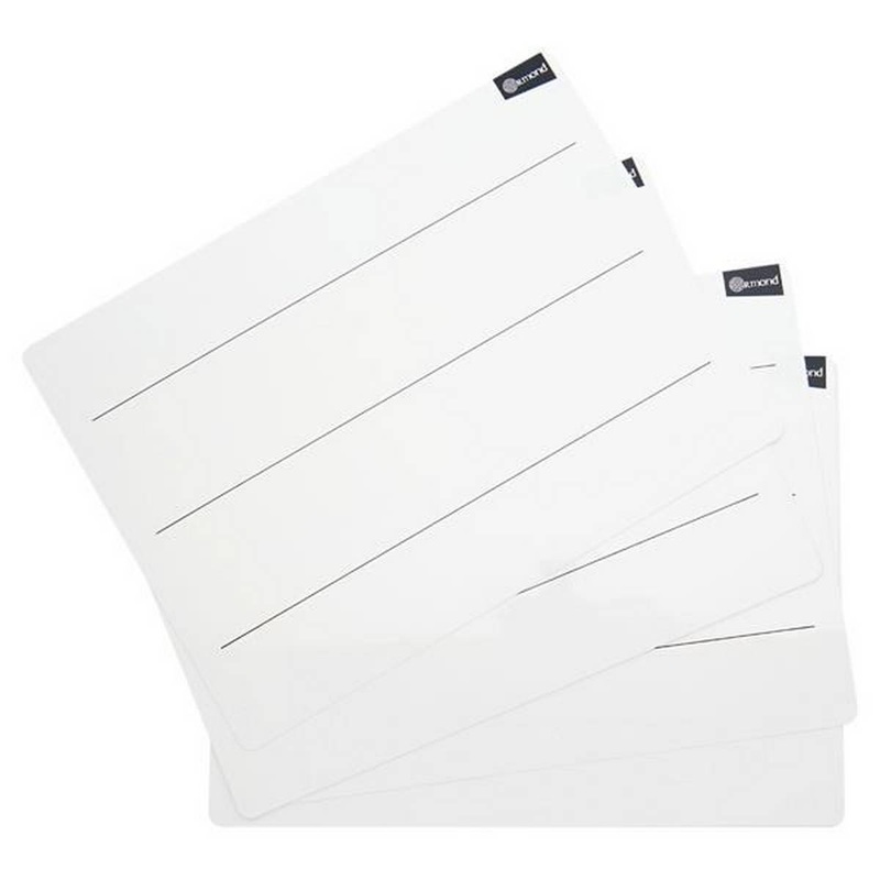 A4 Lined Whiteboards Pack of 10