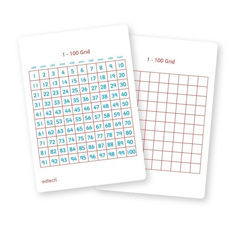A5 Write n Wipe Pupil Number Boards Pack of 35