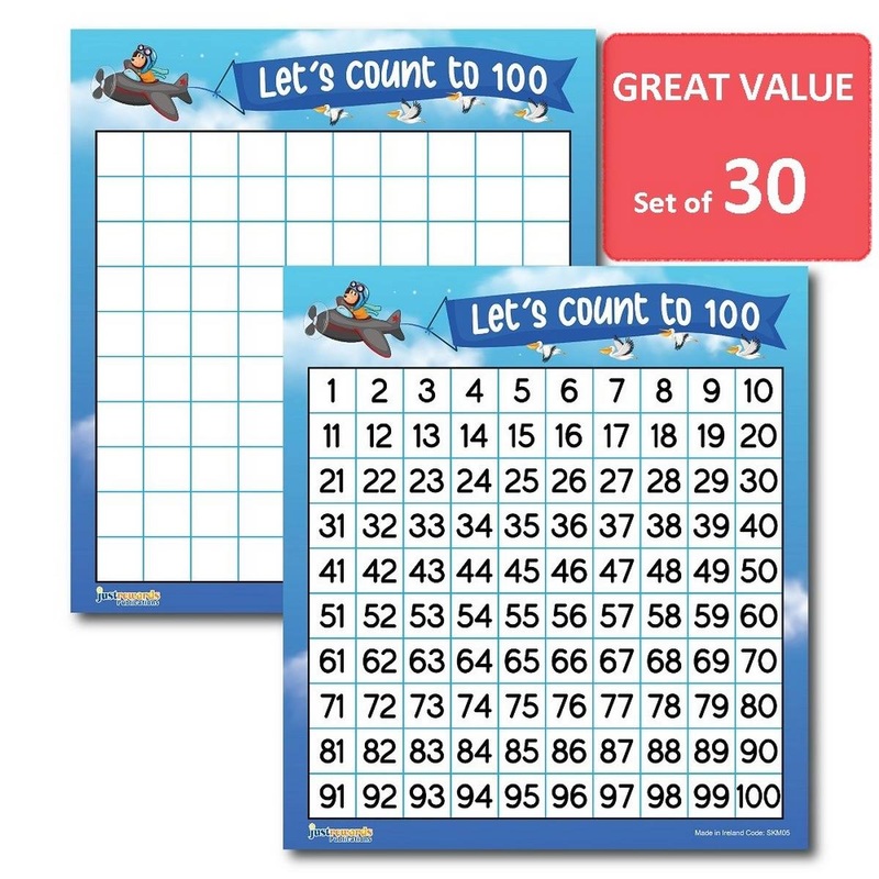 Laminated Hundreds Board (30 Pack) SMART BUY!