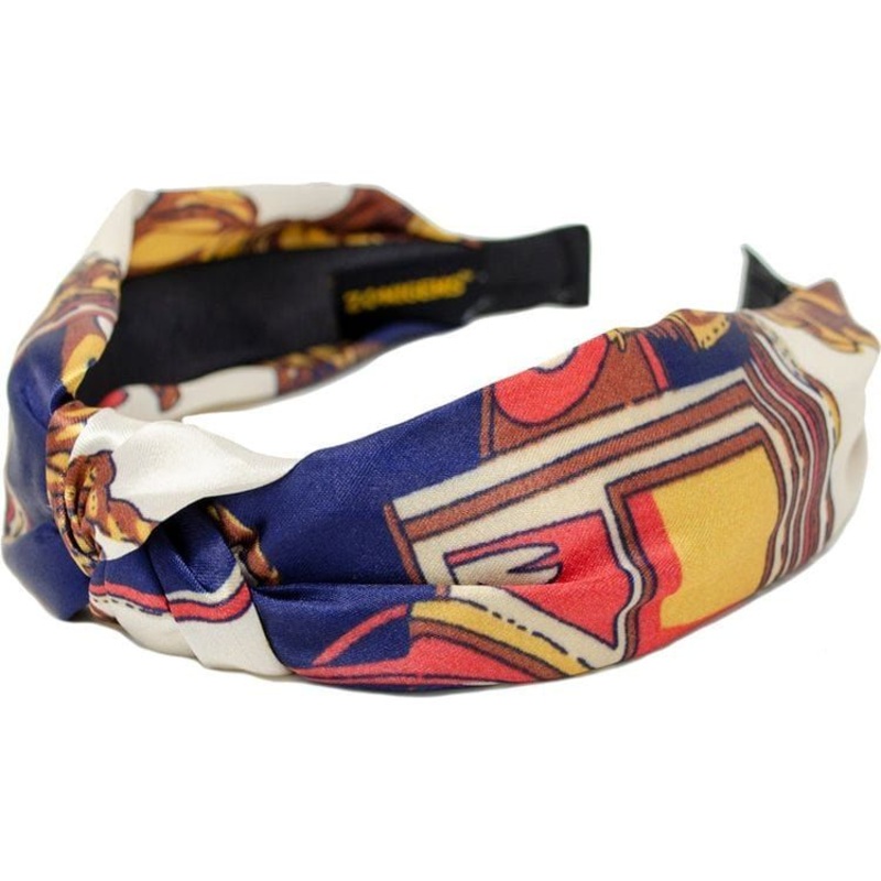 Silk Knot Headband – Blue