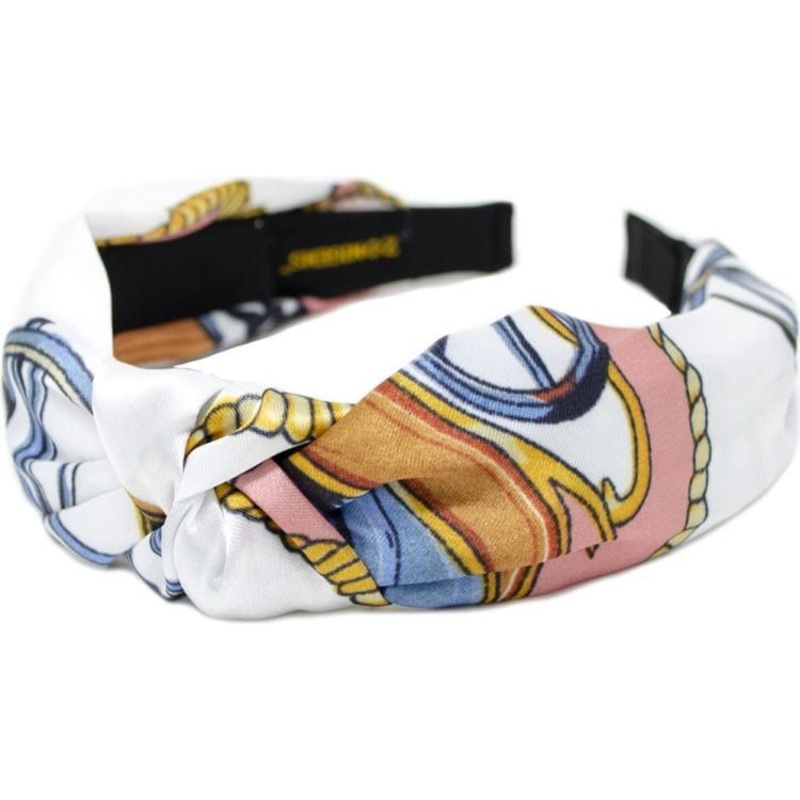 Silk Knot Headband – White