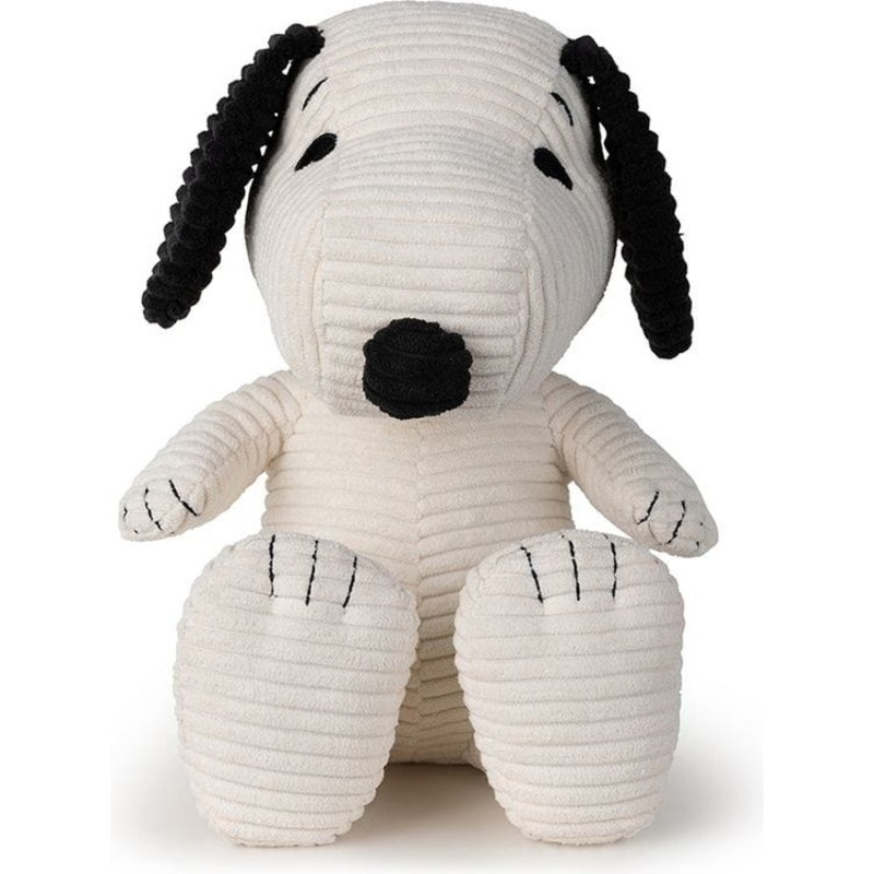 Snoopy Sitting Corduroy Cream in Gift Box 11