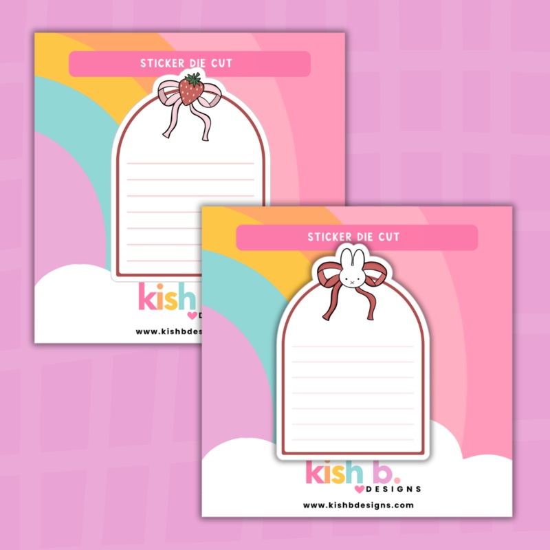 Strawberry Trinkets|Note|Journal| Sticker Die Cut(s) (ONLINE ORDER ONLY)