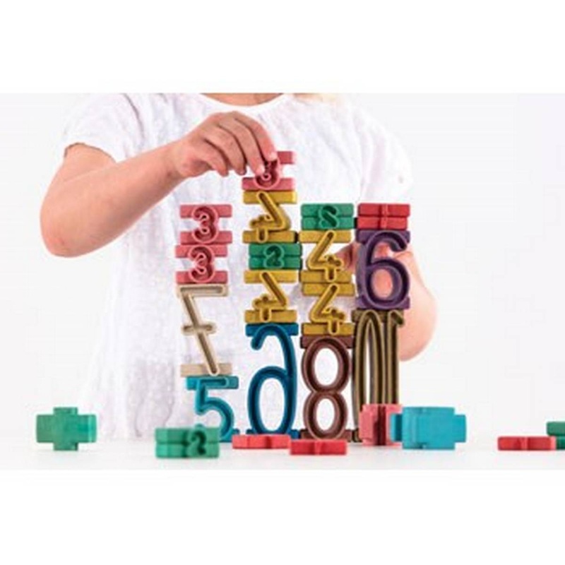 Tower Numbers Set of 34 Coloured (RE-Wood)