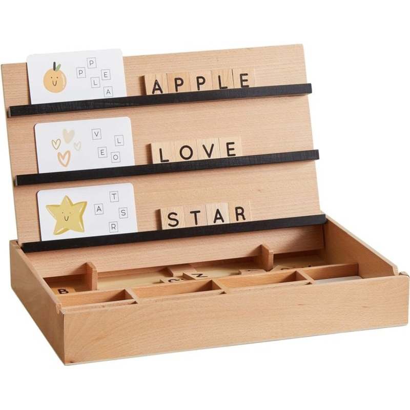 Wooden Compelling Spelling Activity Box