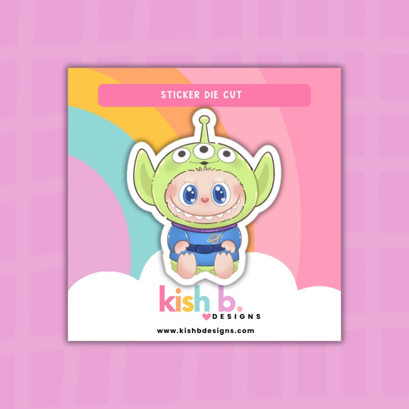 Alien-Monster| Sticker Die Cut (ONLINE ORDER ONLY)