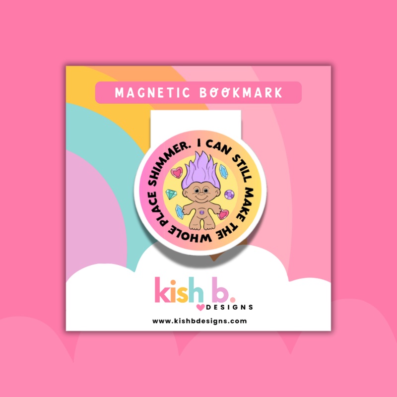 Bejeweled Trolls  | Magnetic Bookmark (ONLINE ORDER ONLY)
