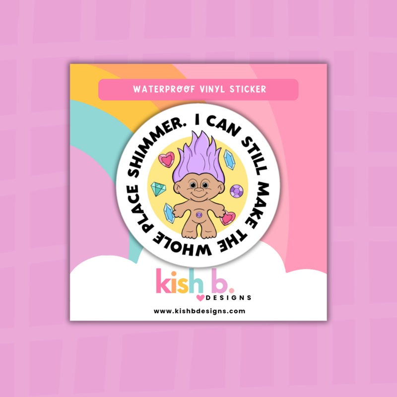Bejeweled Trolls  | Water Proof Vinyl (ONLINE ORDER ONLY)