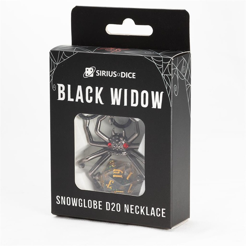 Black Widow D20 Necklace – Sirius Dice