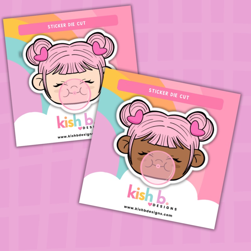 Bubble Gum | Kenny| Character Doodles | Sticker Die Cut (ONLINE ORDER ONLY)