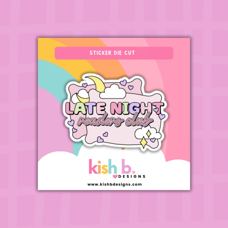 Late Night Readers Club | Sticker Die Cut (ONLINE ORDER ONLY)