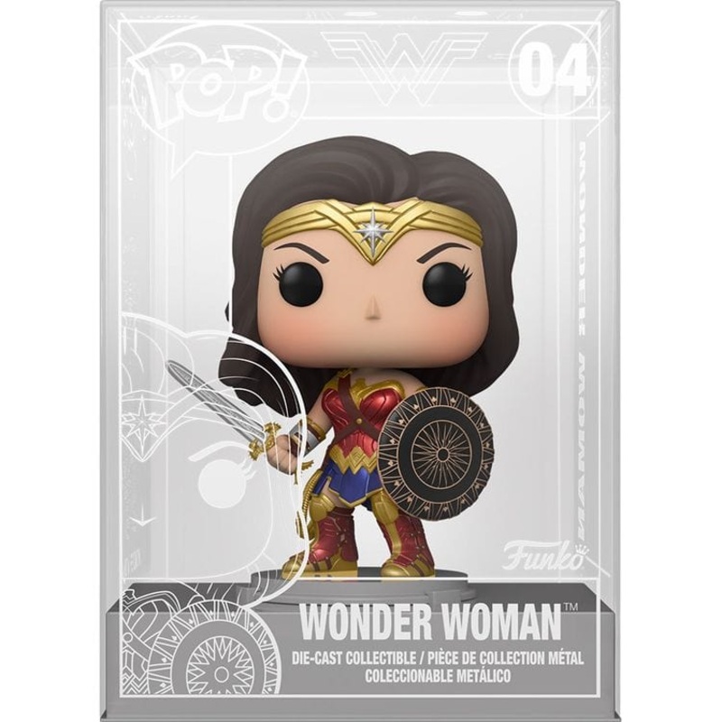 POP Heroes: Wonder Woman Figure with Shield – Diecast