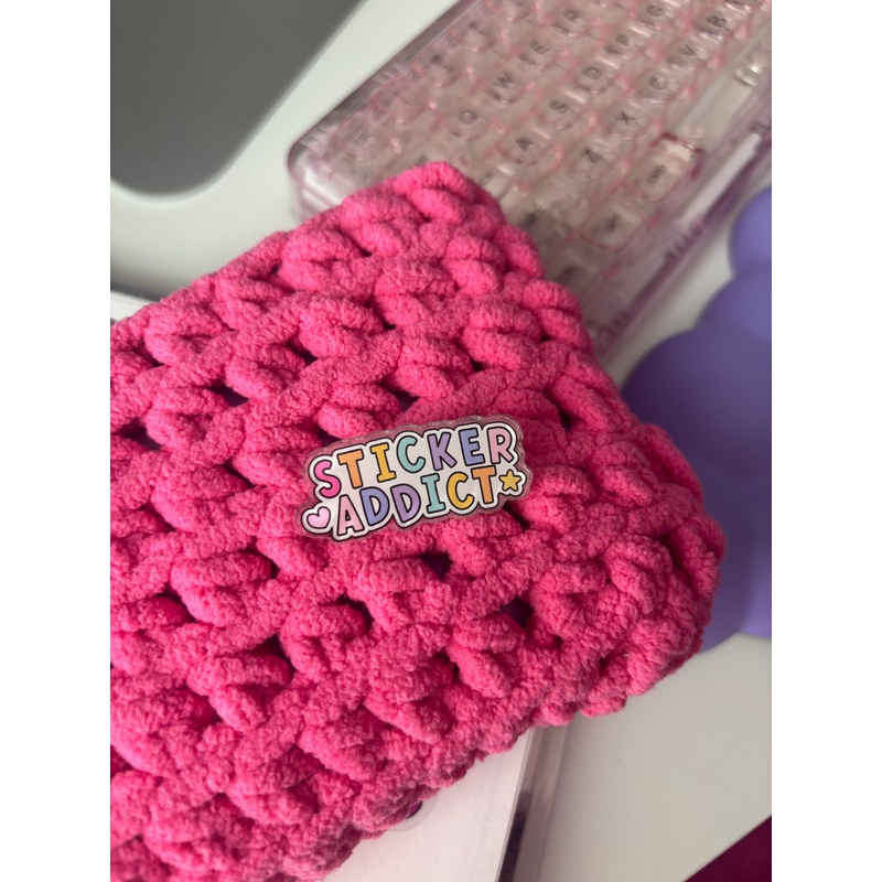 Sticker Addict| Acrylic Pin (ONLINE ORDER ONLY)