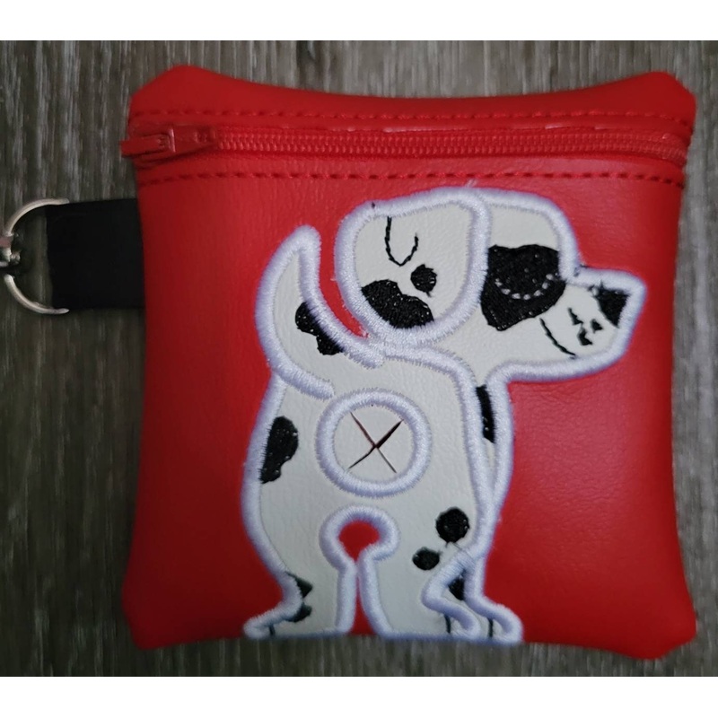 Dalmatian Poop Bag Pouch – gift for dog lover – Zippered poop bag holder-  Gift for Dog Walker – veterinarian – dog groomer (ONLINE ORDER ONLY)