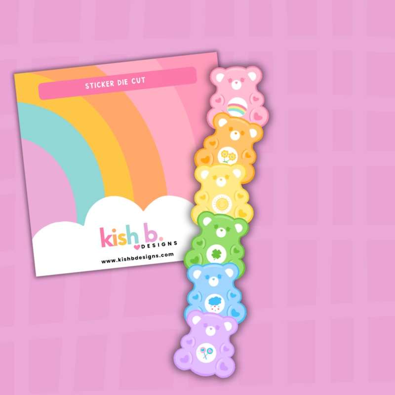 Gummy Bear Stacked| Sticker Die Cut (ONLINE ORDER ONLY)