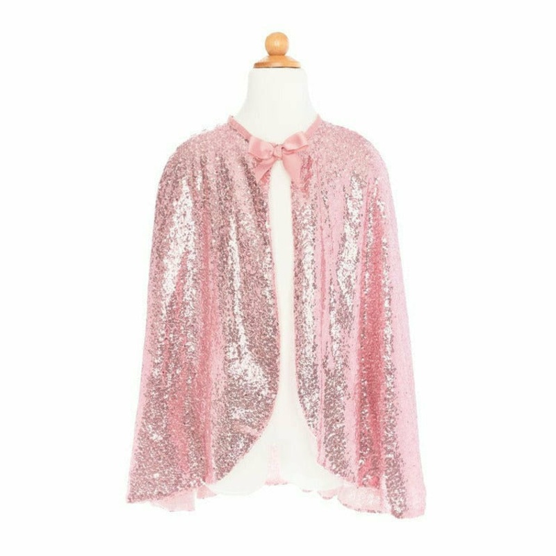 Precious Pink Sequins Cape, Size 5-6
