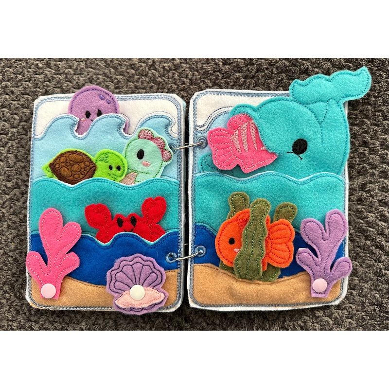 Under the Sea Quiet Book, Ocean Animal Finger Puppets, Teacher and
Child Learning Toy (ONLINE ORDER ONLY)